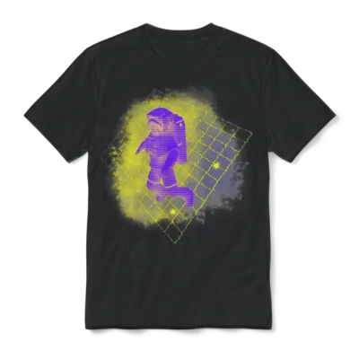 Retro Space Unisex T-Shirt - Black
