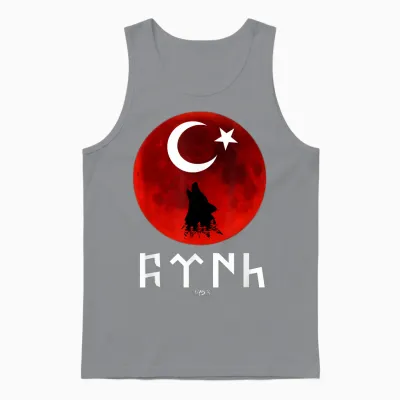 Göktürk Ayyildiz Türkei Flagge Türk Bayrak Bozkurt Tengri Unisex Tank Top - Sport Grey