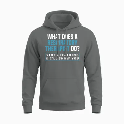 Funny Respiratory Therapist Respiratory Therapy Unisex Hoodie - Graphite Heather