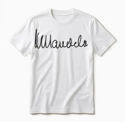 Nelson Mandela Signature Unisex T-Shirt - White