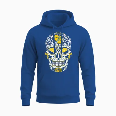 Packers Sugar Skull Unisex Hoodie - Royal