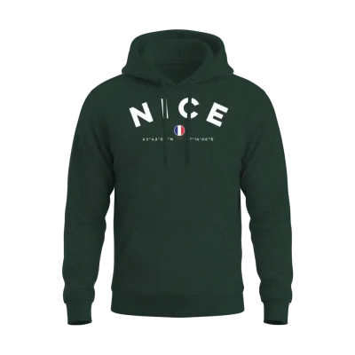 Nice France Unisex Hoodie - Forest