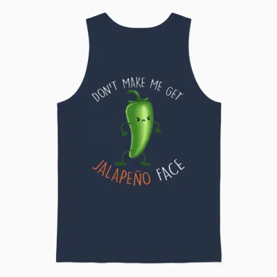 Jalapeno Face Unisex Tank Top - Navy