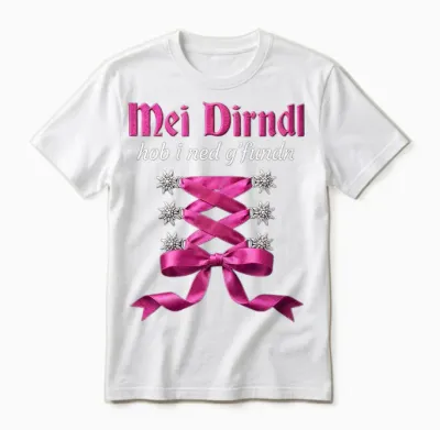 Trachtenshirt Damen Trachten T-Shirt Passend Für Oktoberfest Unisex T-Shirt - White