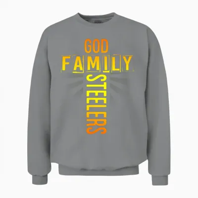 Tee Shirt God Family Steeler Unisex Sweatshirt - Sport Grey