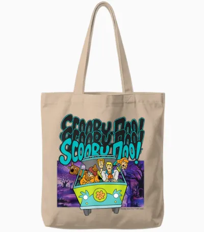 Scooby Doo! Scooby Doo! Scooby Doo! Tote Bags - Natural