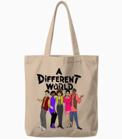 Black Tv Shows a Different World Black Tv Shows Tote Bags - Natural