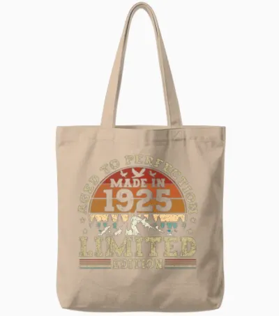 Jahrgang 1925 Retro Vintage Tote Bags - Natural