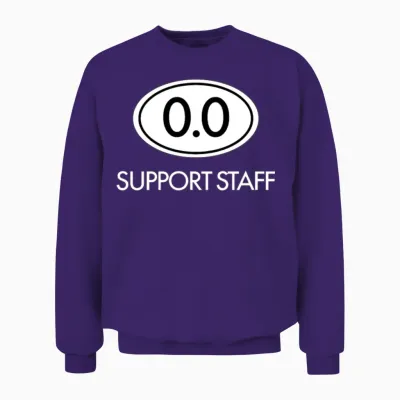 Marathon 0.0 Circle No Thanks Funny Support Staff Unisex Sweatshirt - Purple