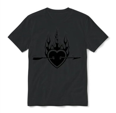 Valentine Unisex T-Shirt - Black