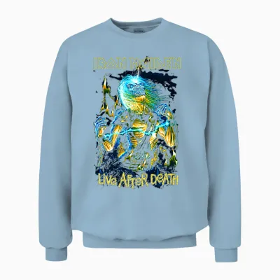 Iron Maiden Live After Death T-Shirt Haut De Gamme Unisex Sweatshirt - Light Blue