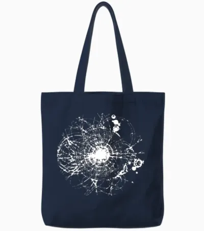 Higgs Boson Quantum Mechanics Lhc Particle Physics Tote Bags - Navy
