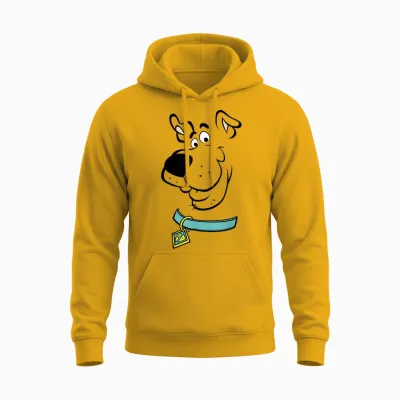 Scooby Doo Big Face Scooby Outline Unisex Hoodie - Gold