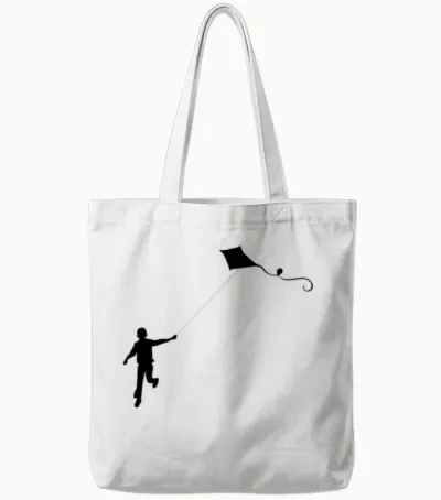 Kite Tote Bags - White