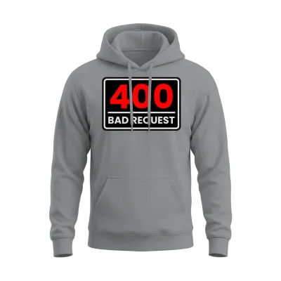 400 Bad Request in Red, Greyish White and Black Unisex Hoodie - Sport Grey