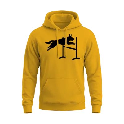 Dog Agility Unisex Hoodie - Gold