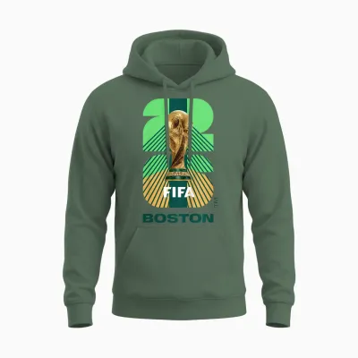 Enfant Coupe Du Monde Fifa 26 Boston Trophy Couleur Unisex Hoodie - Military Green