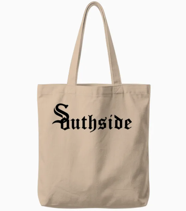 Southside South Side Baseball Chicago Tote Bags in Natural