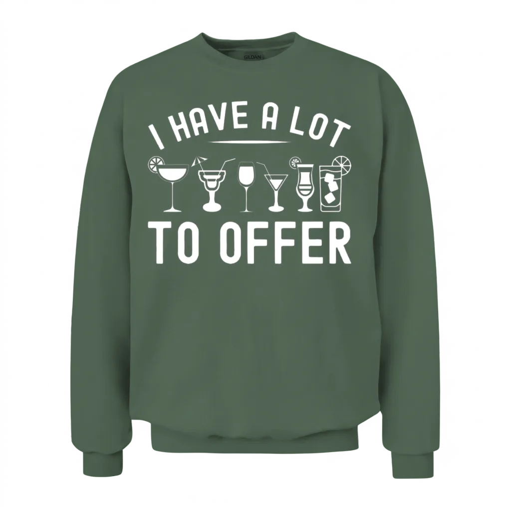 Bartending Mixologist Funny Bartender Unisex Sweatshirt - Military Green