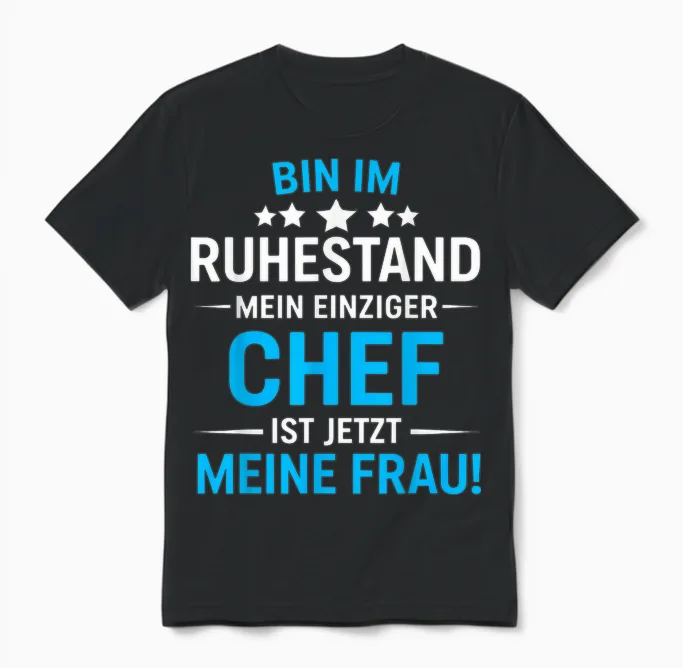 Pensionär Rente Bin Im Ruhestand 2026 Pensioner Man Unisex T-Shirt in Black