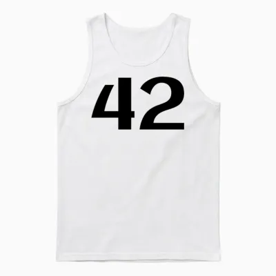 42: the Answer Unisex Tank Top - White