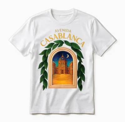 Avenida Casablanca Morocco Casablanca Road Travel Maroc Unisex T-Shirt - White