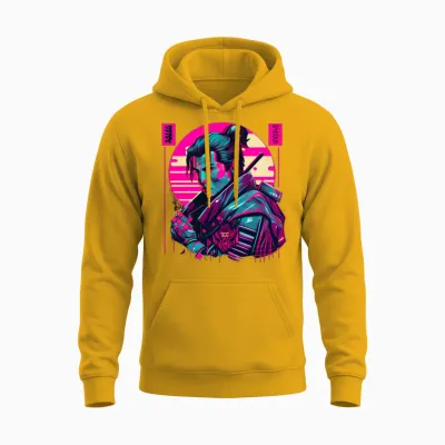 Samouraï Unisex Hoodie - Gold