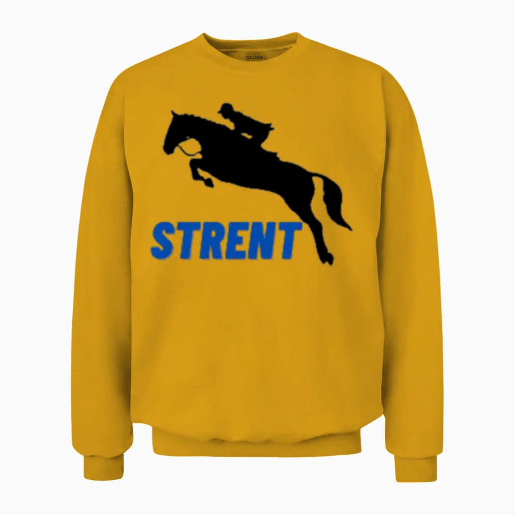 Design Logo Horse Lovers Unisex Sweatshirt in Gold