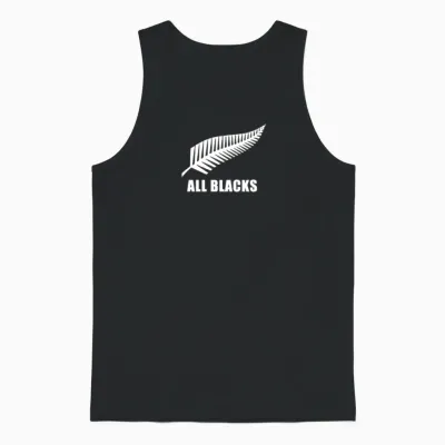 All Blacks New Zealand Cricket Unisex Tank Top - Black