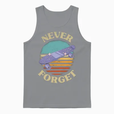 Retro Skateboard Unisex Tank Top - Sport Grey