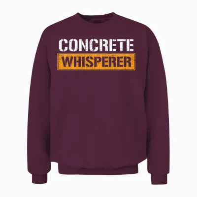 Concrete Whisperer Concrete Unisex Sweatshirt - Maroon