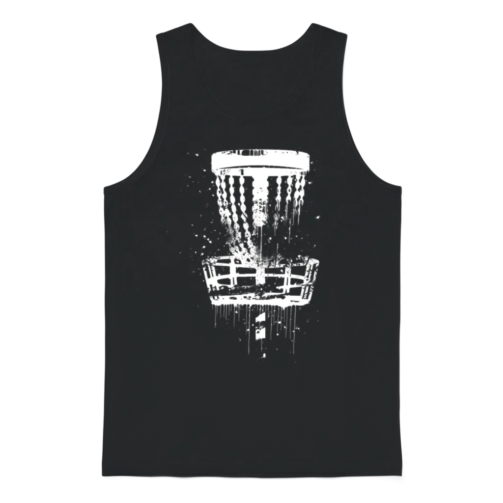 Disc Golf Unisex Tank Top - Black
