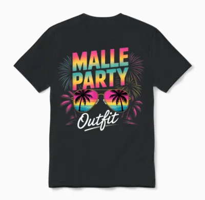 Malle Party Outfit Mallorca Unisex T-Shirt - Black
