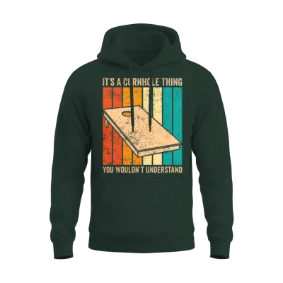 Funny Cornhole Unisex Hoodie - Forest