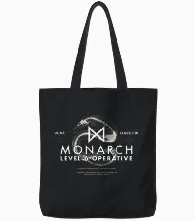 Godzilla vs Kong - Offizieller Monarch Operative Tote Bags - Black