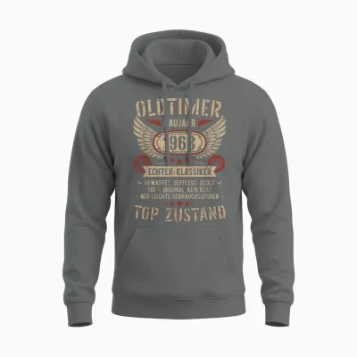 Oldtimer Baujahr 1968 Geboren Vintage Birthday Retro Unisex Hoodie - Graphite Heather