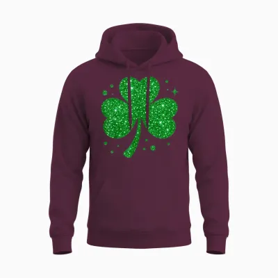 St Patrick's Day Shamrock Shamrock Ireland Lucky Party Unisex Hoodie - Maroon