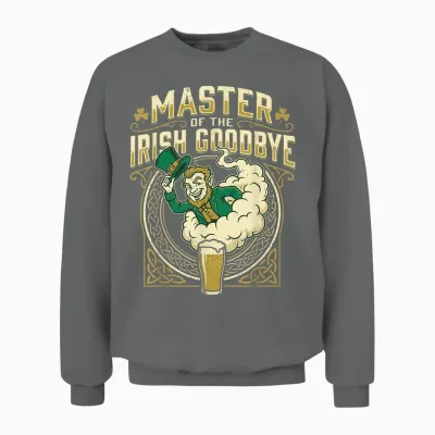 Master of the Irish Goodbye Unisex Sweatshirt - Graphite Heather