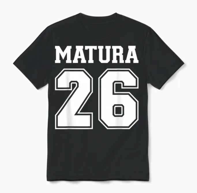 Matura 2026 Unisex T-Shirt in Black