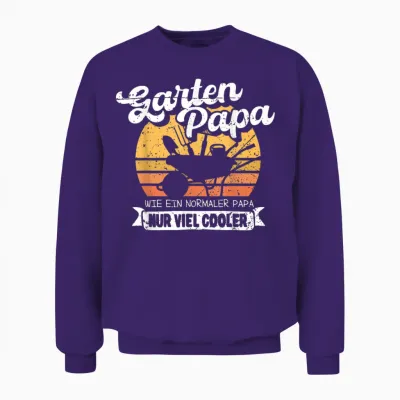 Garten Papa Lustiges Gärtner Spruch Outfit Vatertag Vater Unisex Sweatshirt - Purple