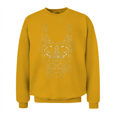 Dog Portrait for Proud Dog Owners Unisex Sweatshirt - Gold