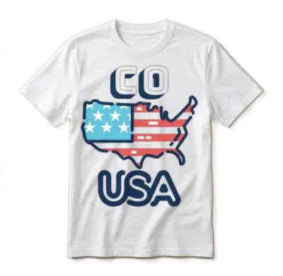 Co, Usa, Colorado Unisex T-Shirt - White
