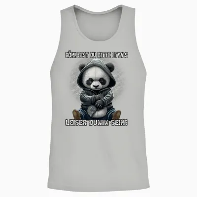 Could You Please Be Something Quiet Stupid? Funny Sarcasm Unisex Tank Top - Ash