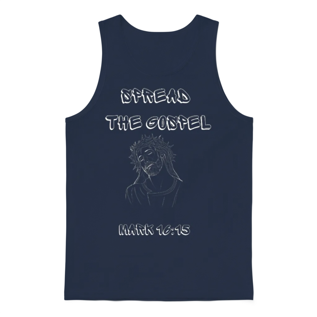 Spread the Gospel Unisex Tank Top - Navy