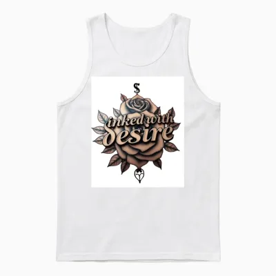 Inked with Desire Unisex Tank Top - White