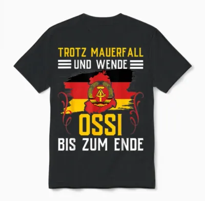 Ossi Gift Women Ddr Men East Germany Nva East Unisex T-Shirt - Black