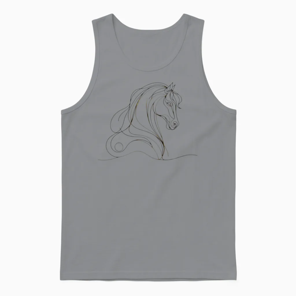 Horse - Lovers Unisex Tank Top in Sport Grey