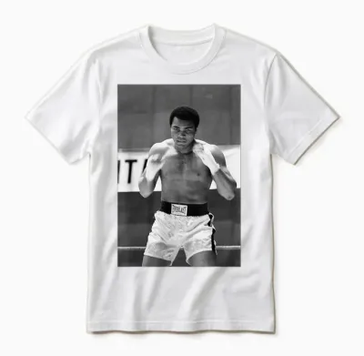 Muhammad Ali Training Deer Lake Leon Spinks Boxing Combat Unisex T-Shirt - White