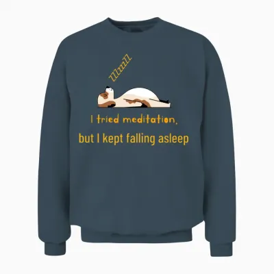 Funny Animal T-Shirt Design, Fitness and Wellness Unisex Sweatshirt - Dark Heather