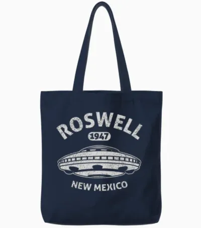 Roswell New Mexico 1947 Ufo Incident Tote Bags - Navy